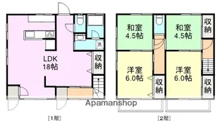 静岡県御殿場市大坂【テラスハウス】の間取り