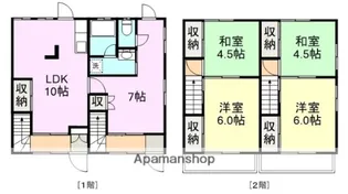 静岡県御殿場市大坂316-2【テラスハウス】の間取り