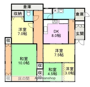 静岡県御殿場市中畑1762-6【一戸建】の間取り