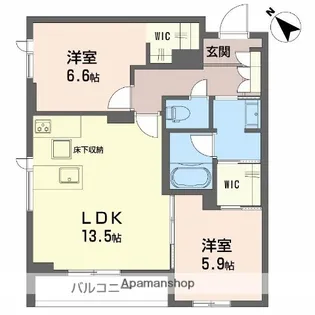 エクラージュ【1階】の間取り