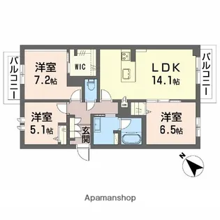 エクラージュ【2階】の間取り