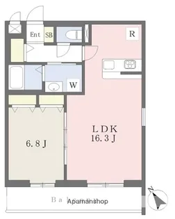COMFORT御殿場【4階】の間取り