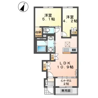 リヴィエール【1階】の間取り