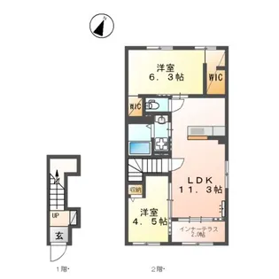 リヴィエール【2階】の間取り