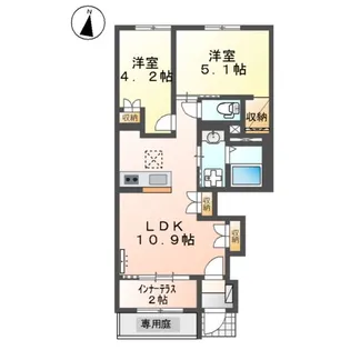 リヴィエール【1階】の間取り