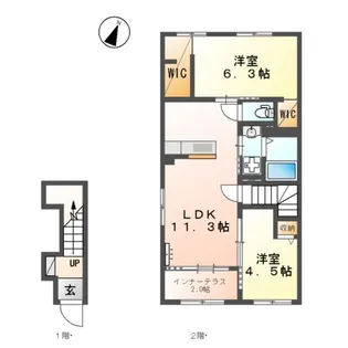 リヴィエール【2階】の間取り