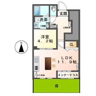 クレシアⅣ【1階】の間取り