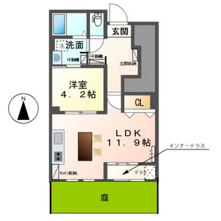 クレシアⅣ【1階】の間取り