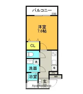 ヴィガラス大手町【4階】の間取り