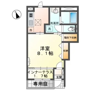 仮)新橋アパート【1階】の間取り
