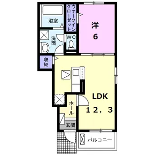 エスパインⅡ【1階】の間取り