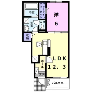 エスパインⅡ【1階】の間取り