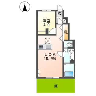 (仮)西田中アパート令和8年8月末入居可能【105号室】の間取り