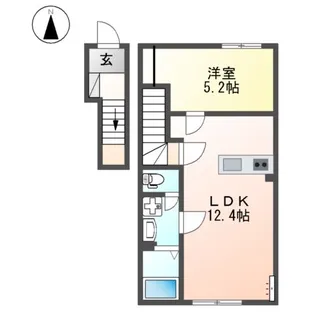 (仮)西田中アパート令和8年8月末入居可能【201号室】の間取り
