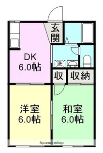 メゾン南【102号室】の間取り