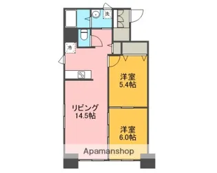 グランメールコート白銀【8階】の間取り