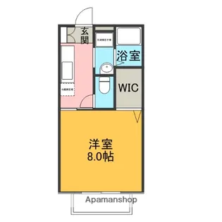 祖谷形の杜【1-105号室】の間取り