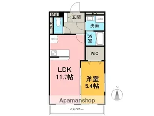 セレッソ ヴィエント【3階】の間取り