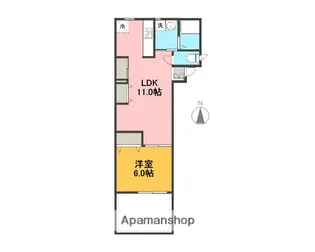 タウンパークS【5階】の間取り