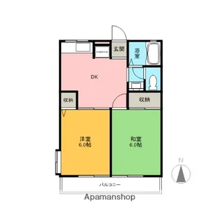 コーポタカダ【1階】の間取り