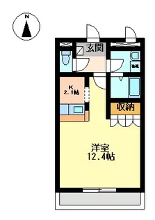 ルミエールヒロマチ【1階】の間取り