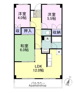 レサージュAONO【3階】の間取り