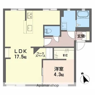 フレグランススギヤマ【1階】の間取り