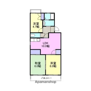 セントラルレジデンス【401号室】の間取り