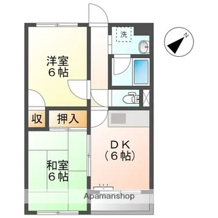 サンハイム徳倉【3階】の間取り