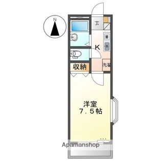 アプローズ【2階】の間取り