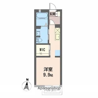 シャンブルAK【1階】の間取り