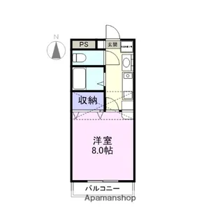 ロイヤルキャビン18【2階】の間取り