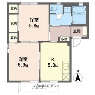 グリーンヴィラ【2階】の間取り