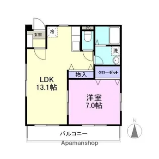 フレーズ・マリー【202号室】の間取り