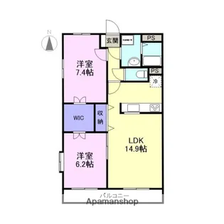 エクセル修善寺【2階】の間取り