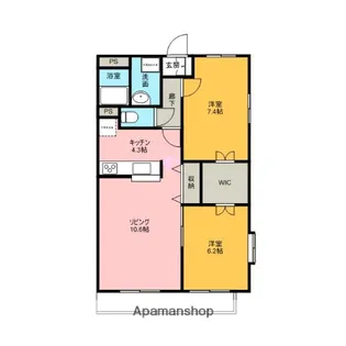 エクセル修善寺【4階】の間取り