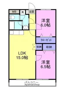 ベルエポック・フジカ【1階】の間取り