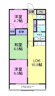 グランペール函南【3階】の間取り