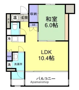 ジェントル伊豆長岡【1210号室】の間取り