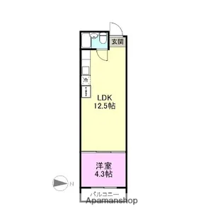 高野パーキングハイツ【2階】の間取り