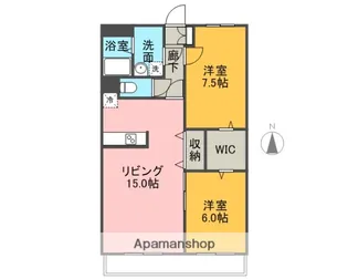 リヴ・ファーストSOUTH【1階】の間取り