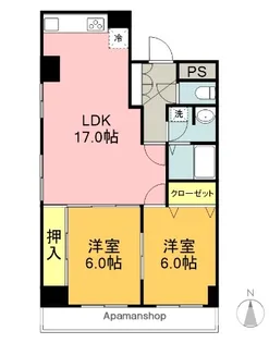 ルピナス伏見【4階】の間取り