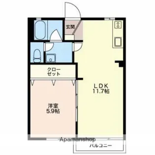 ベルテトモマツ【1階】の間取り