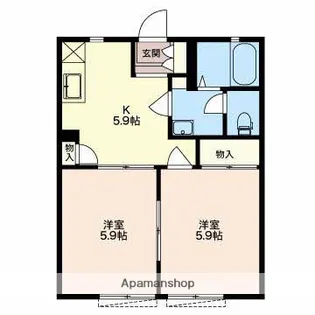 静岡県沼津市西椎路【アパート】の間取り