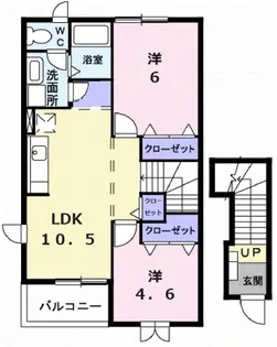 グリーンヒル A【2階】の間取り
