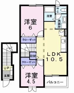 リバーサイド川口【2階】の間取り