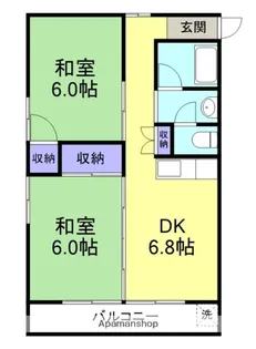 仲道マンション【104号室】の間取り
