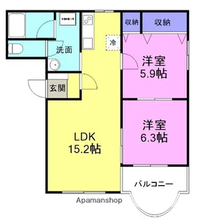 ガーデンヒル韮山【202号室】の間取り