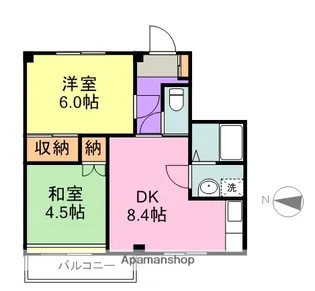 メゾン雅【305号室】の間取り
