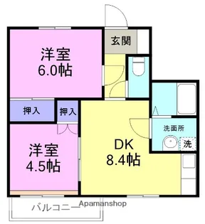 メゾン雅【1階】の間取り